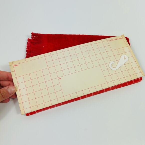 NEW Vintage Franco Mailable Christmas Holiday Hand Towel Gift Embroidered - Picture 3 of 6